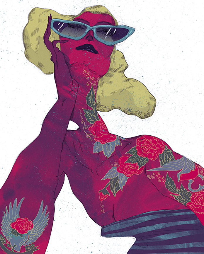 Expressive fashion illustrations and animations by Ariadna Sysoeva.