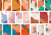 Abstract vector graphics in a modern artistic style.