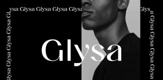 Glysa typeface by font designer Victor Bartis.