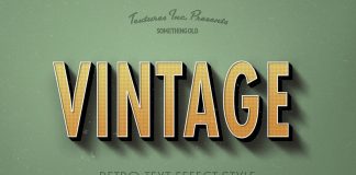 Vintage Text Effects for Adobe Photoshop.