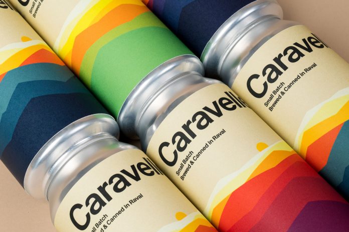 Caravelle beer labeling by graphic design studio Hey.