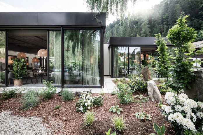 Architecture and interior design by noa for Apfelhotel Torgglerhof.