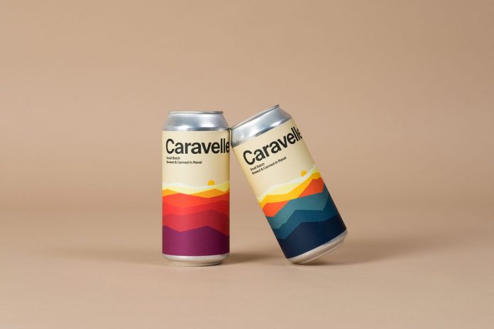 Caravelle beer labeling by graphic design studio Hey.