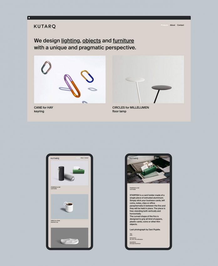 Rebranding by Tomomi Maezawa for the Spanish design and architecture studio, KUTARQ.