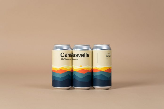 Caravelle beer labeling by graphic design studio Hey.