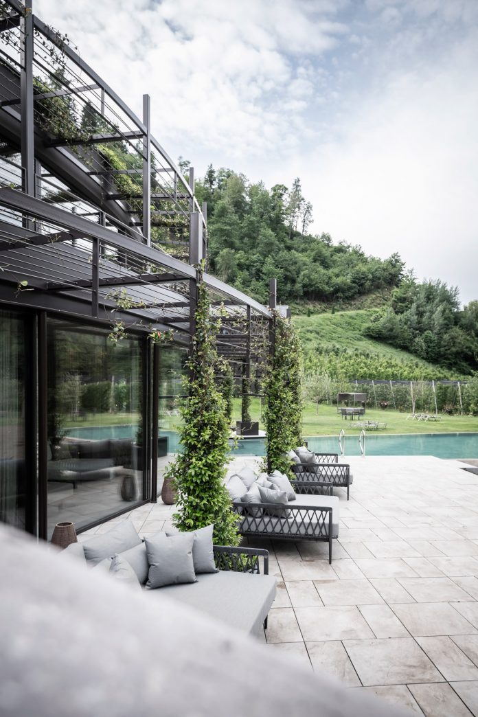 Architecture and interior design by noa for Apfelhotel Torgglerhof.