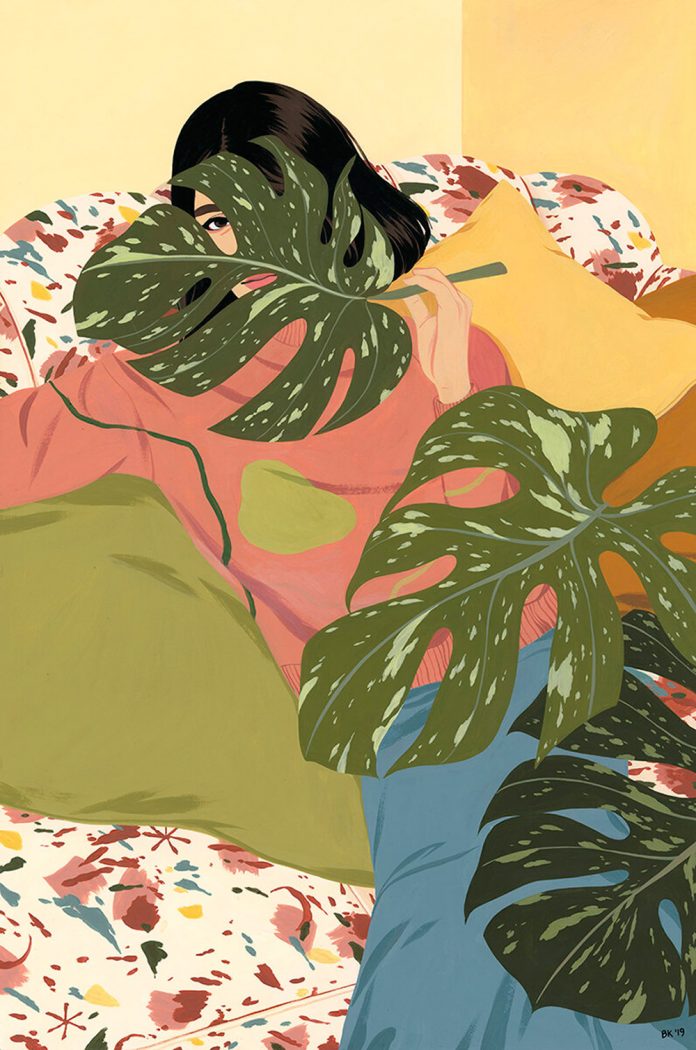 Female portraits painted by illustrator Bijou Karman.