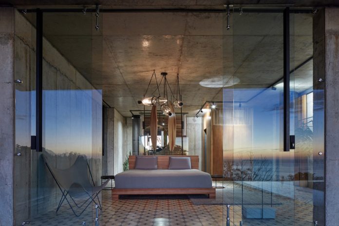 A luxury concrete villa designed by architecture studios Formafatal and Refuel Works for ArtVillas Costa Rica.
