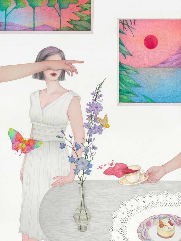 On Pause, a personal illustration project by Vicki Ling.