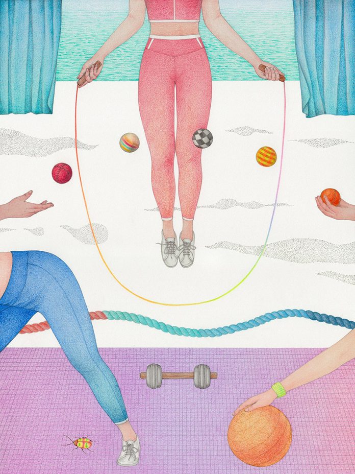 On Pause, a personal illustration project by Vicki Ling.