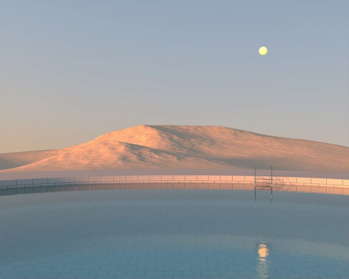 Visual Escapism II, Somewhere in the World, 2020 - dreamlike surreal 3D worlds created by Minjin Kang and Mijoo Kim of Mue Studio.