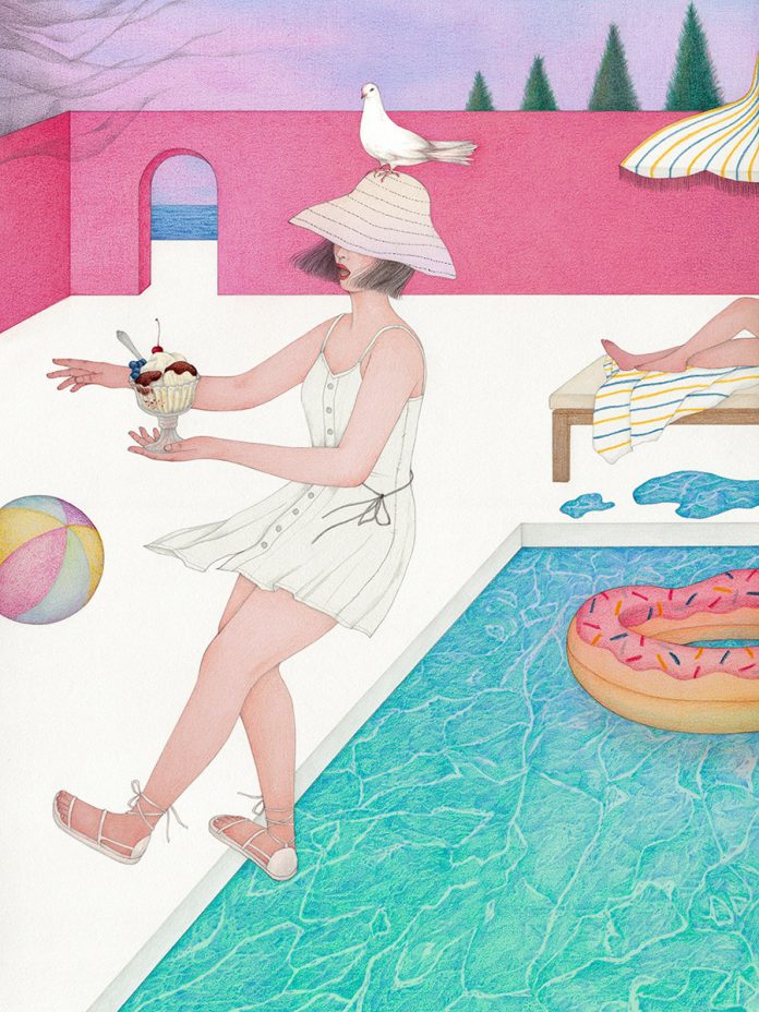 On Pause, a personal illustration project by Vicki Ling.