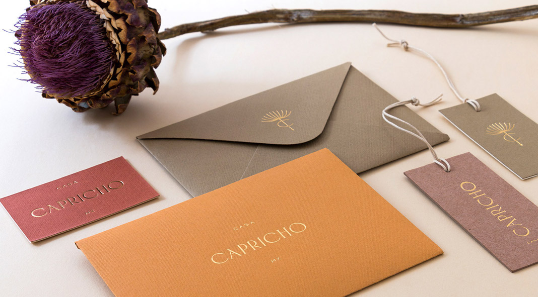 Casa Capricho branding by Estudio Albino. Casa Capricho branding by Estudio Albino.