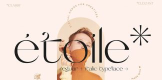 Etoile Font by Madebysté Studio Etoile, a modern and elegant font.