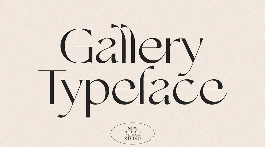 Gallery Typeface from New Tropical Design. Gallery Typeface from New Tropical Design.