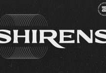 Shirens Font by Reza Rasenda Shirens font by Reza Rasenda.