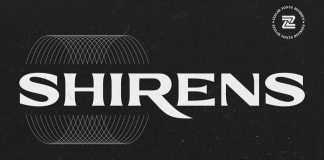 Shirens font by Reza Rasenda.