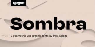 Sombra Font Family from TypeMates Sombra Font from TypeMates