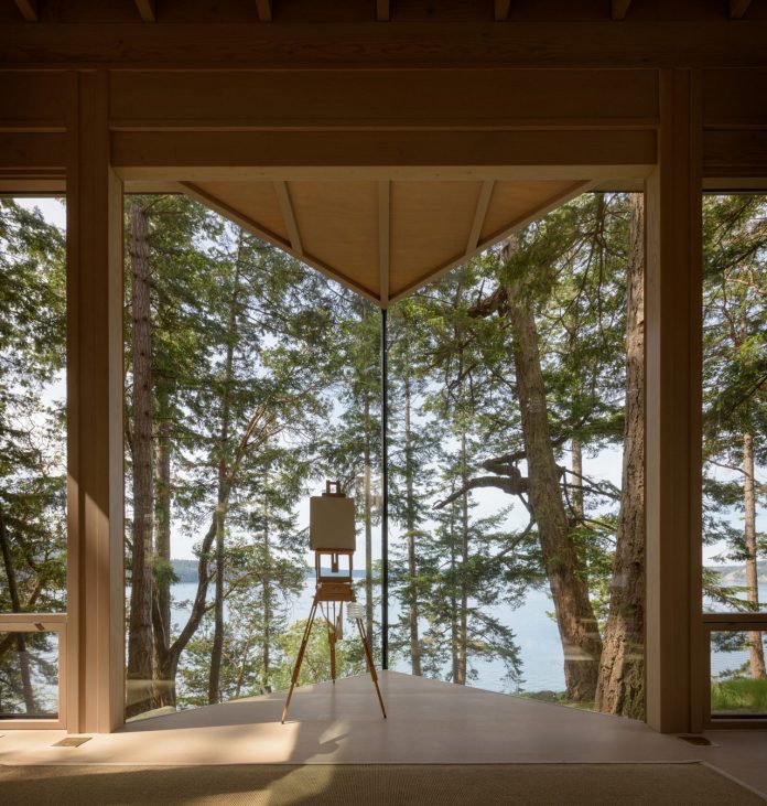 Blakely Island Artist Studio designed by American architect Olson Kundig.