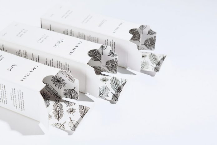 Brand and packaging design created by graphic design studio Menta for the skincare line Casa Selva.