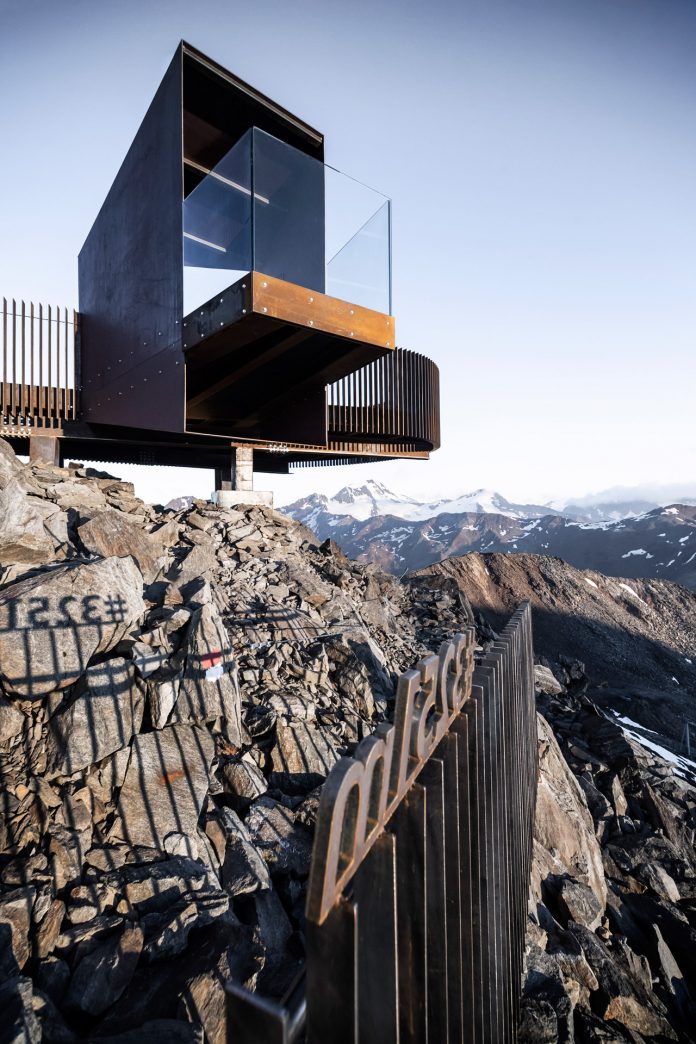 "Ötzi Peak 3251m", a new observation deck on the Schnals Valley Glacier designed by noa* network of architecture.