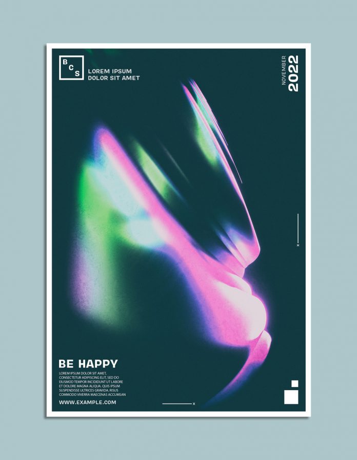 Event Poster Template with Colorful Abstract Design