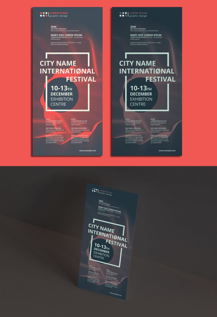 Modern Abstract Flyer Template for Adobe Illustrator.