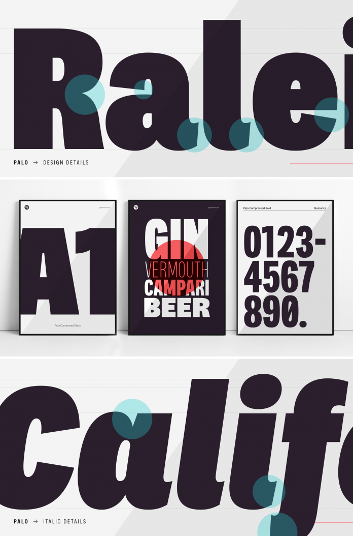 Palo font family by TypeUnion.