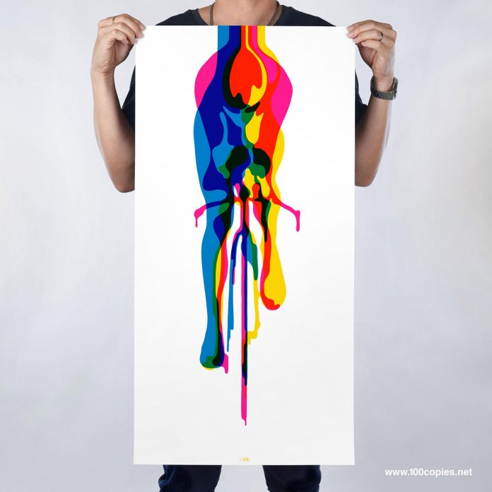 100copies New Bicycle Art #46 - Glide Glory Glow