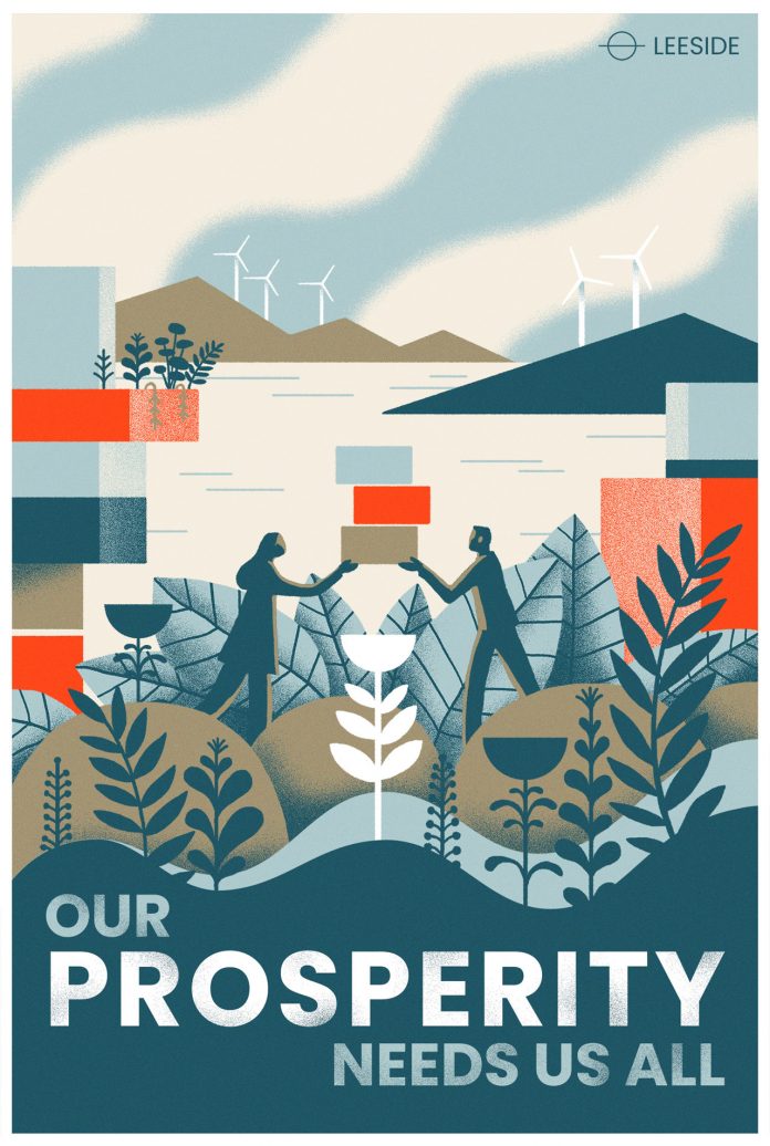 Leeside poster illustration by Matt Chinworth
