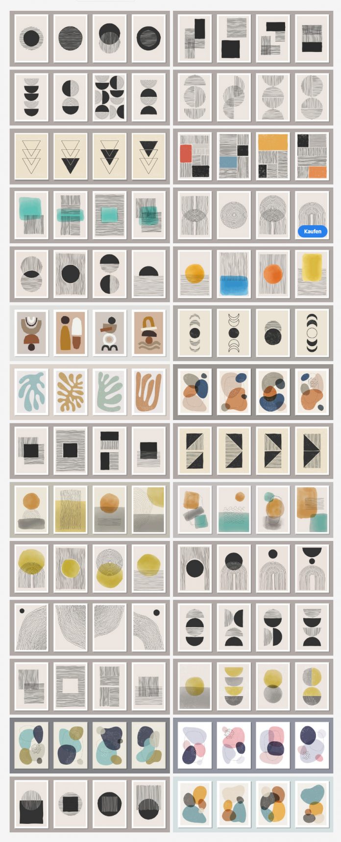 Trendy minimalist abstract and geometric graphics.