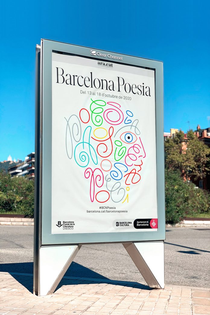 Barcelona Poesia 2020 identity design by Marta Cerdà.