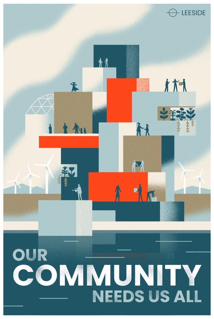 Leeside poster illustration by Matt Chinworth