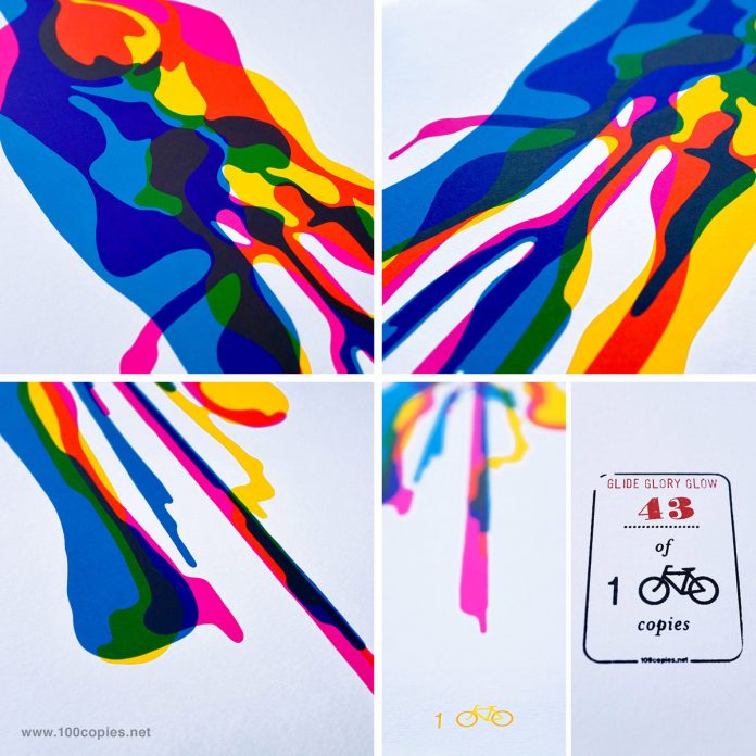 100copies New Bicycle Art #46 - Glide Glory Glow