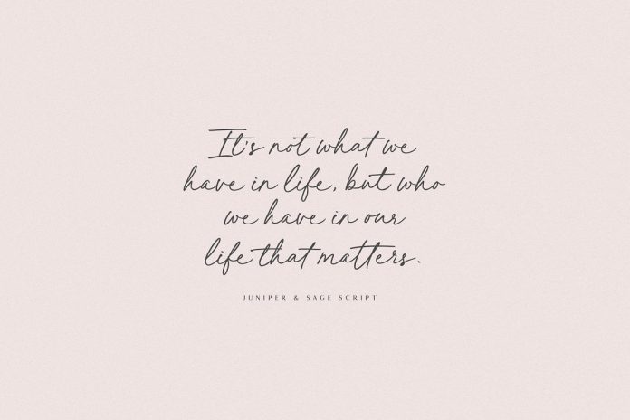 Juniper and Sage Script Font by Nicky Laatz.