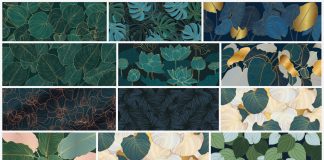 Floral vector backgrounds by Adobe Stock contributor @vectortwins.