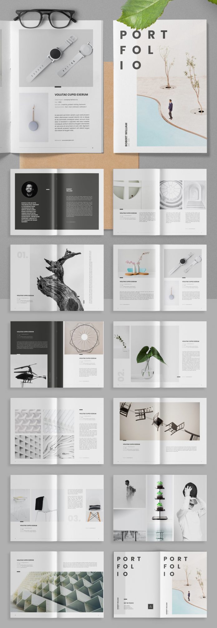 Portfolio Adobe InDesign template.