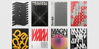 Posters vol. II, a selection of graphics from Xtian Miller's weekly typographic poster exercises