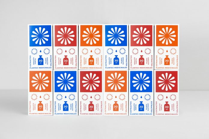 Brand and packaging design by studio Un Barco for Amuleto Portal.