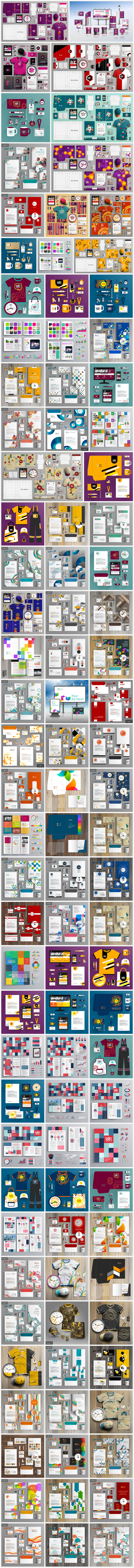 These stationery and branding templates are available as fully editable vector graphics on Adobe Stock.