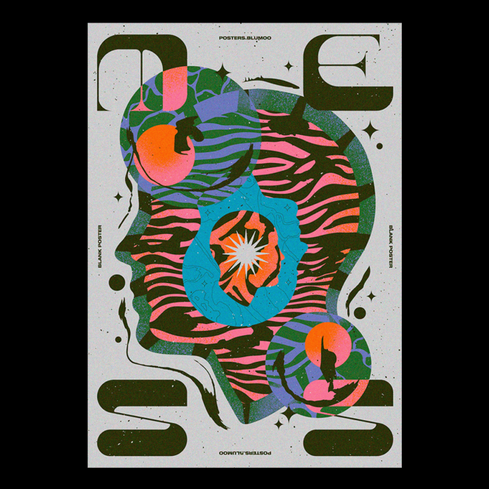 Spiritual and psychedelic poster designs by Posters BluMoo.