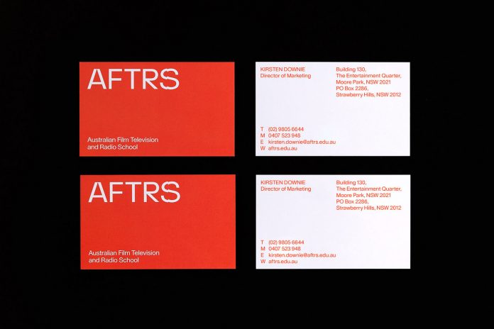 AFTRS branding by international design consultancy M35.