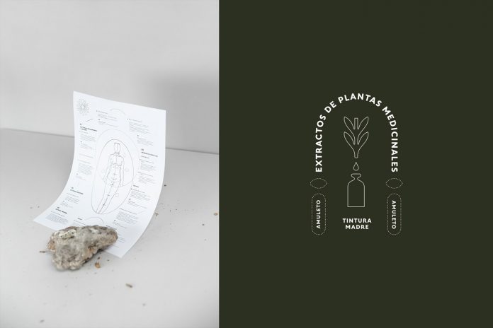 Brand and packaging design by studio Un Barco for Amuleto Portal.