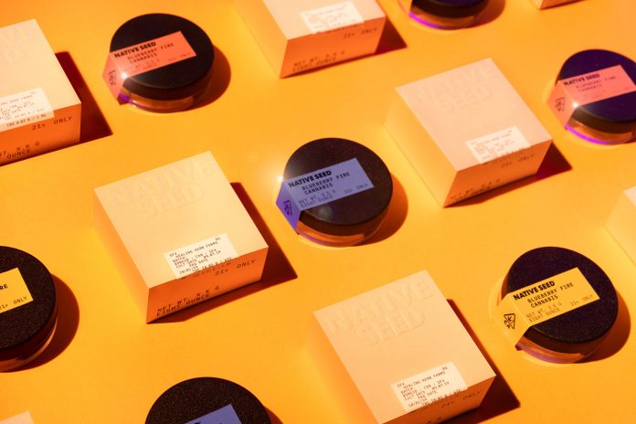 Visual identity design by studio Futura for cannabis brand Native Seed.