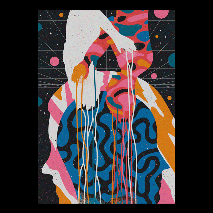 Spiritual and psychedelic poster designs by Posters BluMoo.