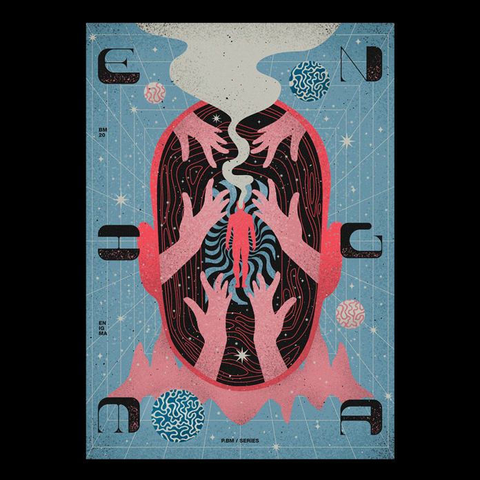 Spiritual and psychedelic poster designs by Posters BluMoo.