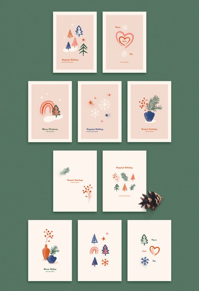 You can purchase this holiday card set with illustrations here.
