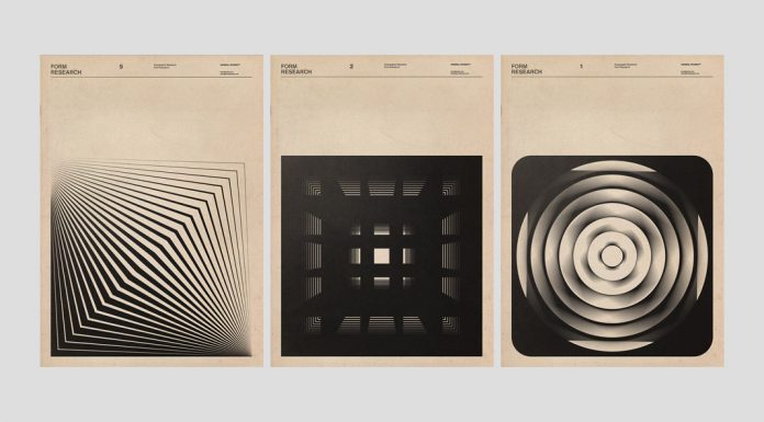 Form research by Fatih Hardal based on geometric shapes.