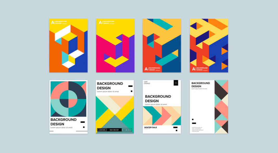 Geometric graphic design templates available for download as fully editable vector shapes. Geometric graphic design templates available for download as fully editable vector shapes.