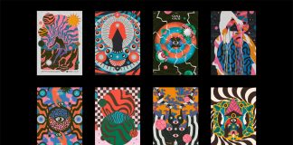 Spiritual and psychedelic poster designs by Posters BluMoo.